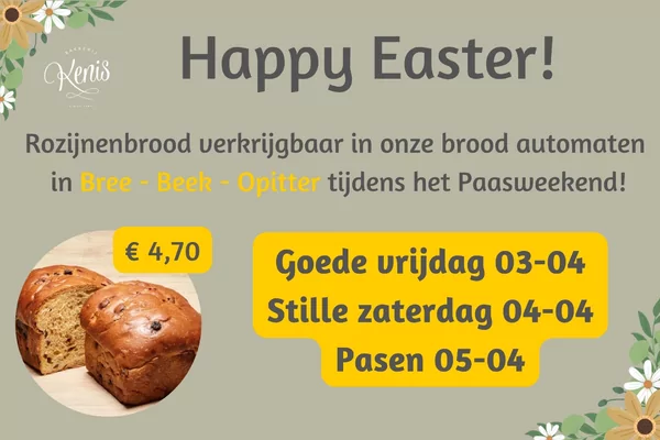 PASEN | Rozijnenbrood in automaten