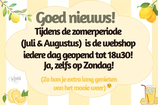 WEBSHOP | Verlengde openingsuren 