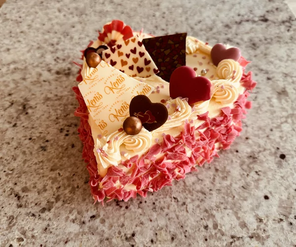 Valentijn hart crème au beurre 4P