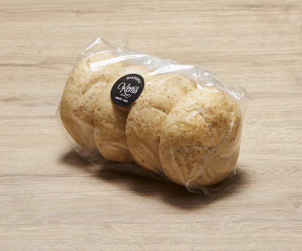 Kraker kaiser grijs half afgebakken (4 st)