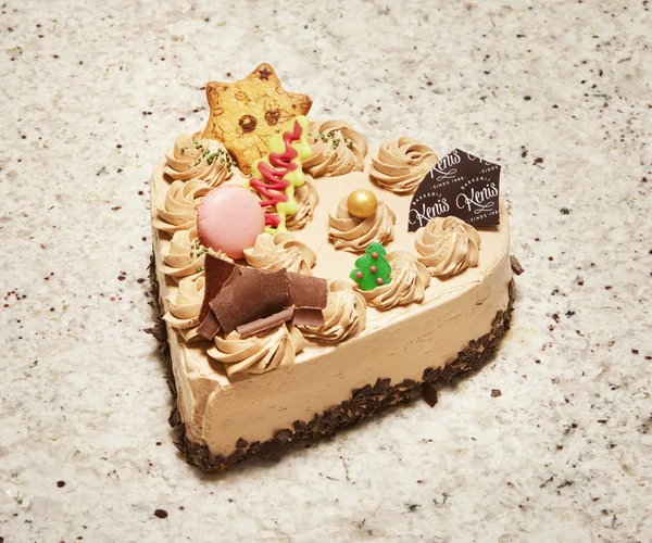 Nieuwjaarshart CHOCOLADE crème au beurre 4p
